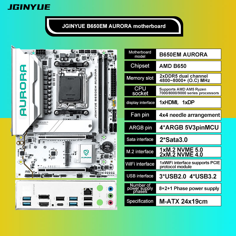 Placas base Gaming B650 MATX A - Am5 Micro Atx Pcie 5.0 Motherboard reseña y precio