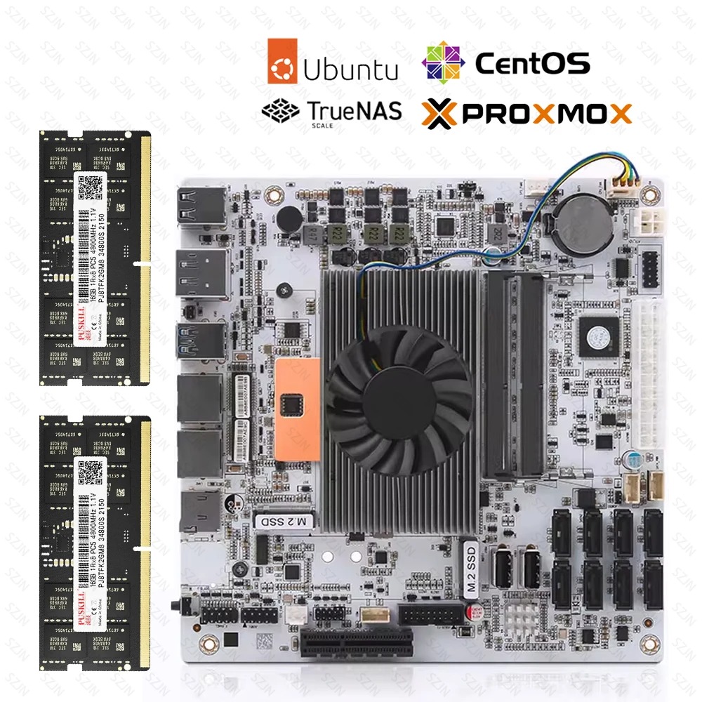 Placa Base I5-8265U ES 8 SATA  - Mini Itx Dual 2.5G Nas Motherboard reseña y precio