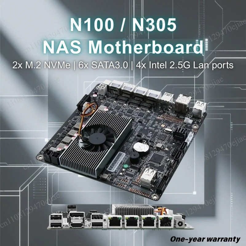 Placa base N100 Mini ITX NAS D - Mini Itx Dual 2.5G Nas Motherboard reseña y precio