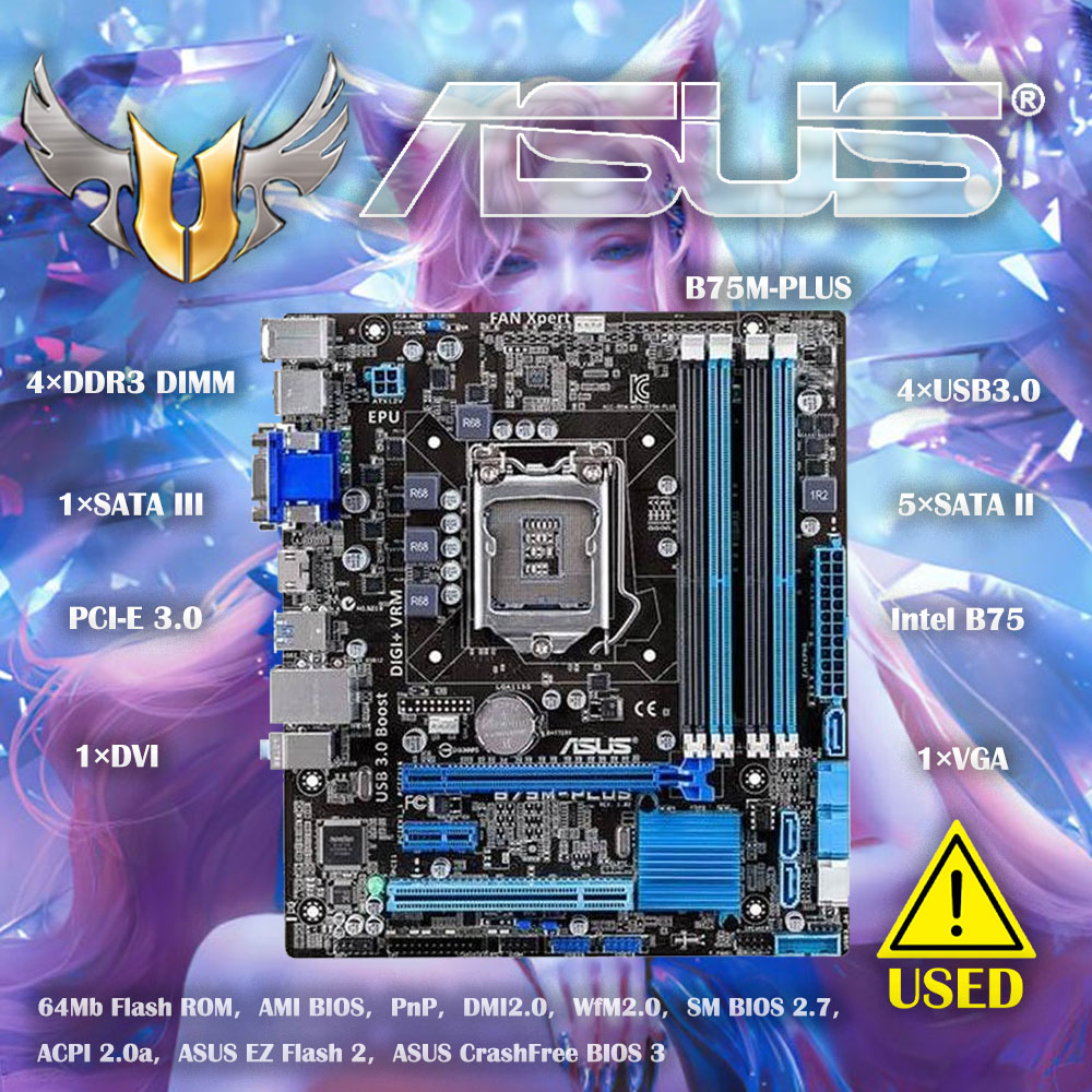Asus B75M-PLUS placa base de e - X870E Atx Motherboard reseña y precio