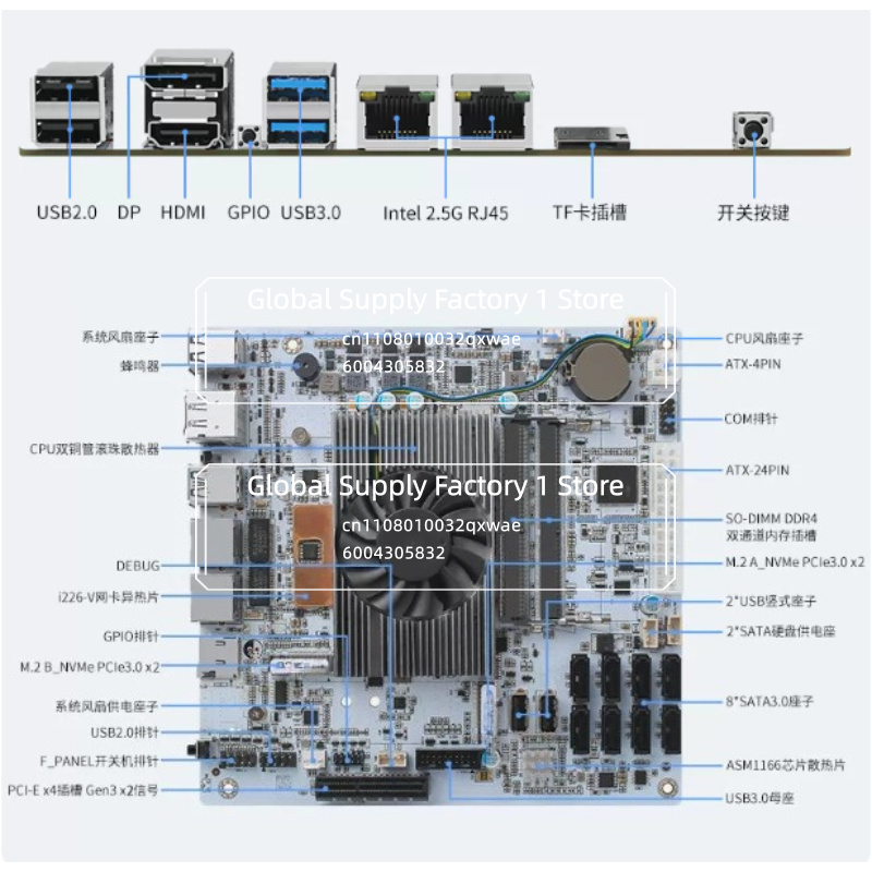 Placa Base NAS Mini ITX M11 co - Mini Itx Dual 2.5G Nas Motherboard reseña y precio