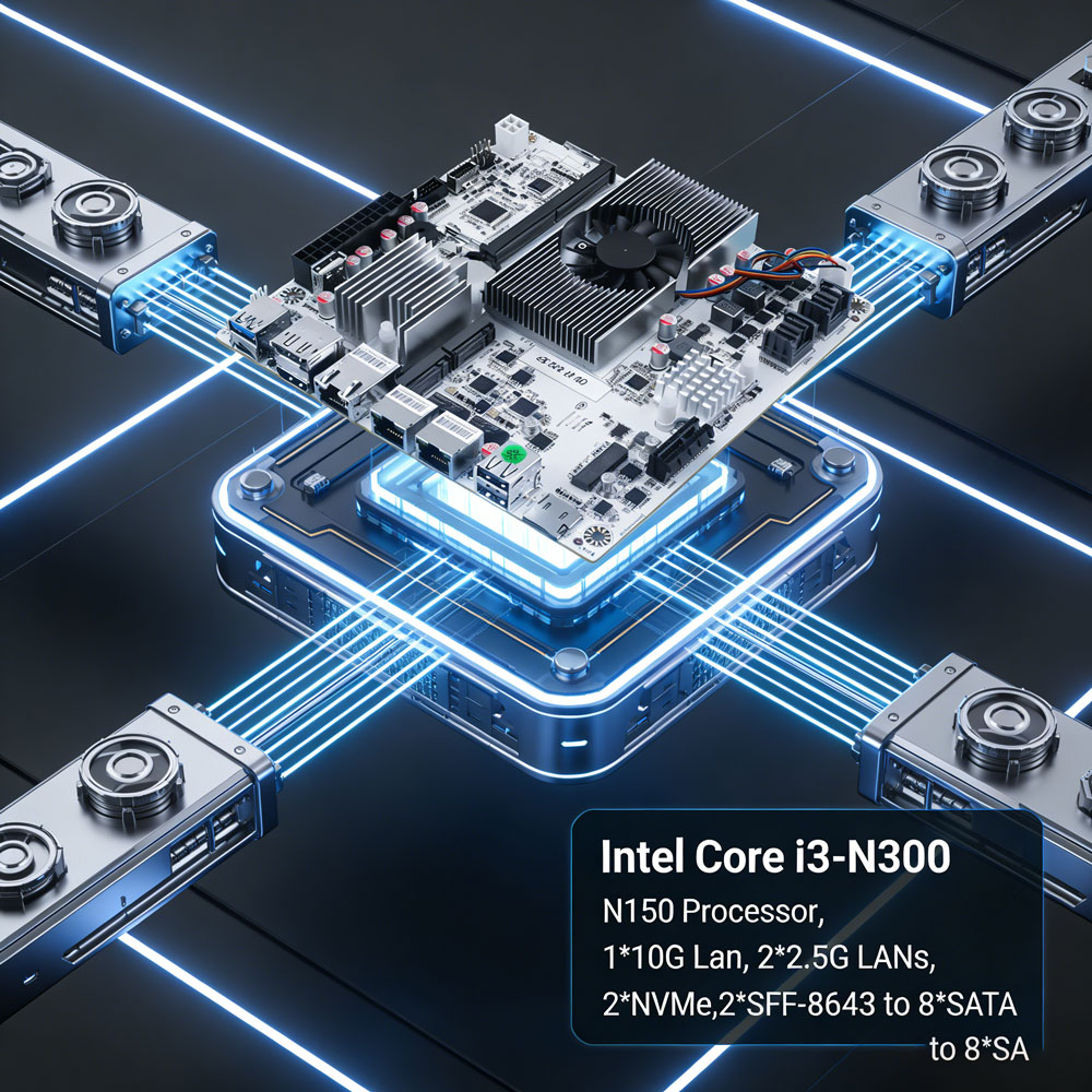 Placa Base Mini ITX NAS de 8 B - Mini Itx Dual 2.5G Nas Motherboard reseña y precio